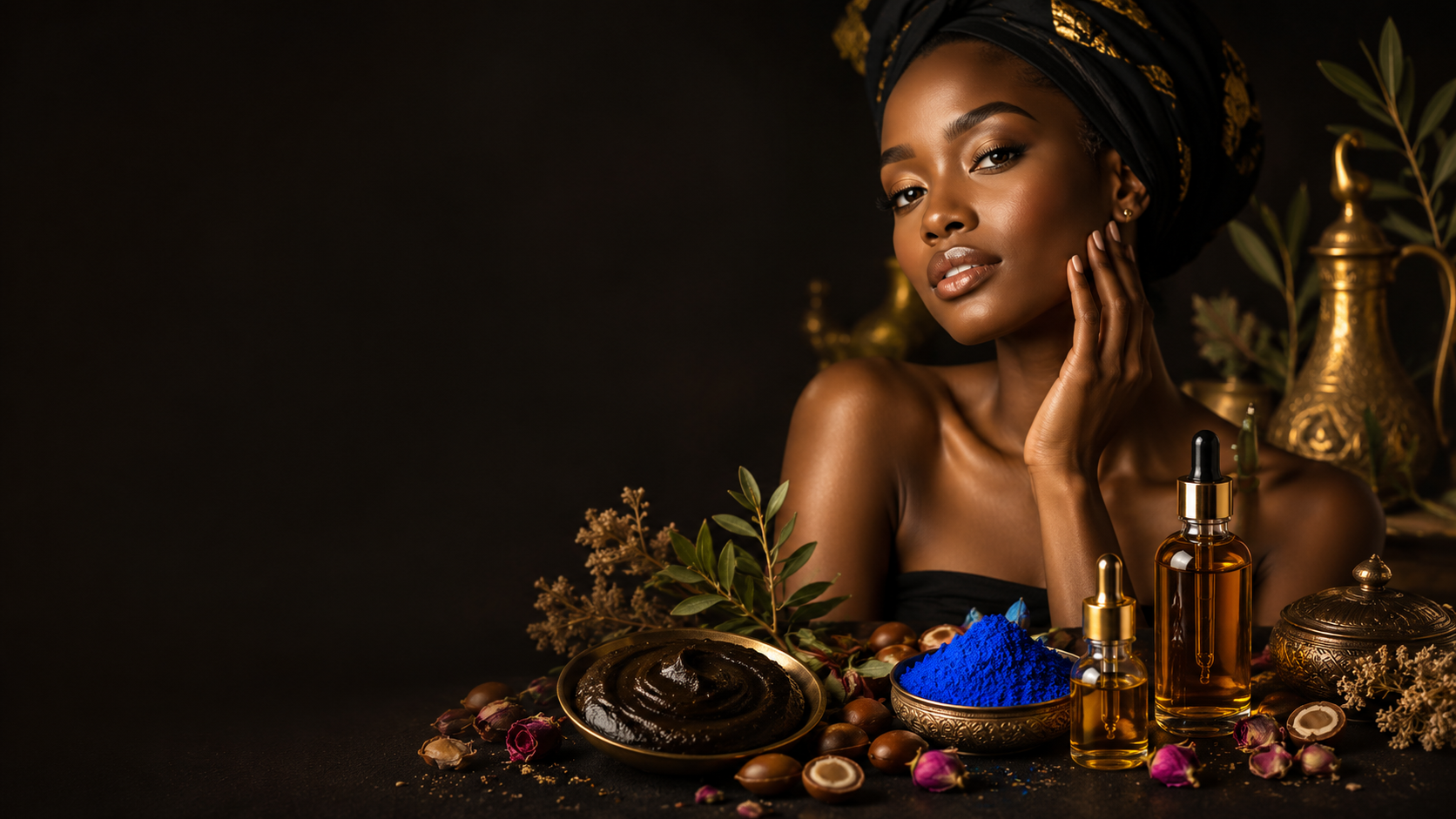 FINA Beauty — cosmétiques naturels du Maroc à Dakar : huile d'argan, savon nila bleu, soins beauté